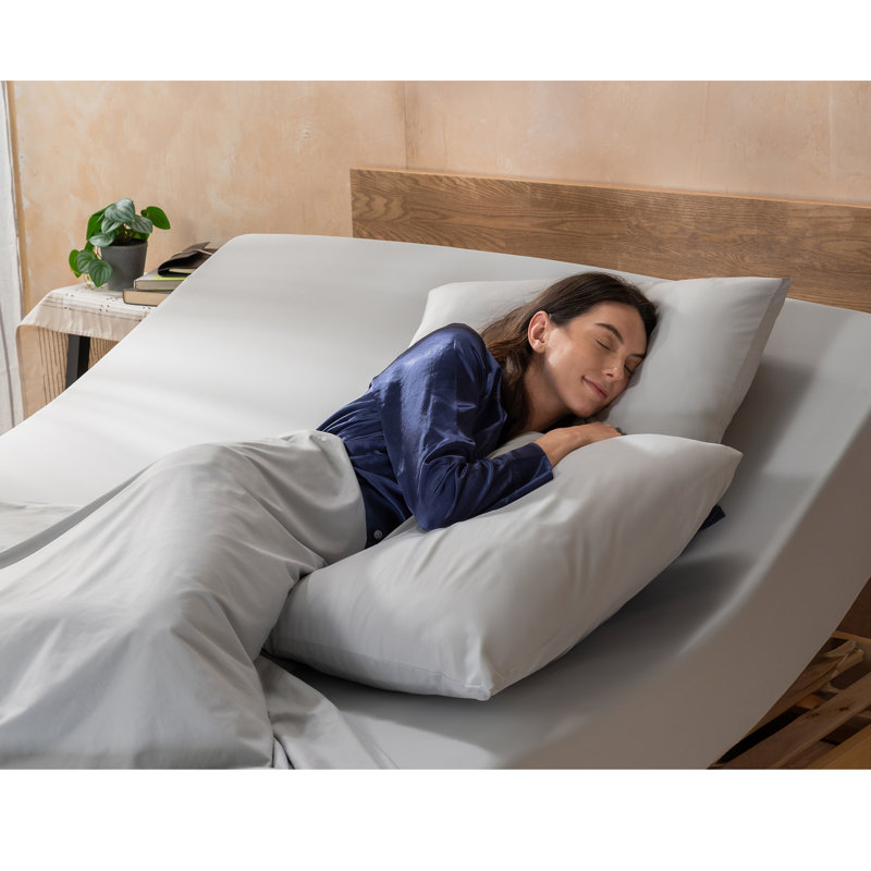 Drap de luxe respirant REST® Evercool® pour le sommeil chaud et les sueurs nocturnes, Très grand (19 po x 35 po), Light Grey