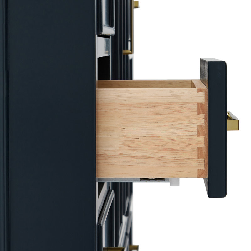 Stafford 48.75'' W Single Bathroom Vanity Base, Midnight Blue