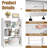 Small Bookshelf, 3 Tier Metal Bookcase with Adjustable Shelves, White Book Shelf, Display Storage Shelves for Living Room, Home Office-1543171967-1543171965