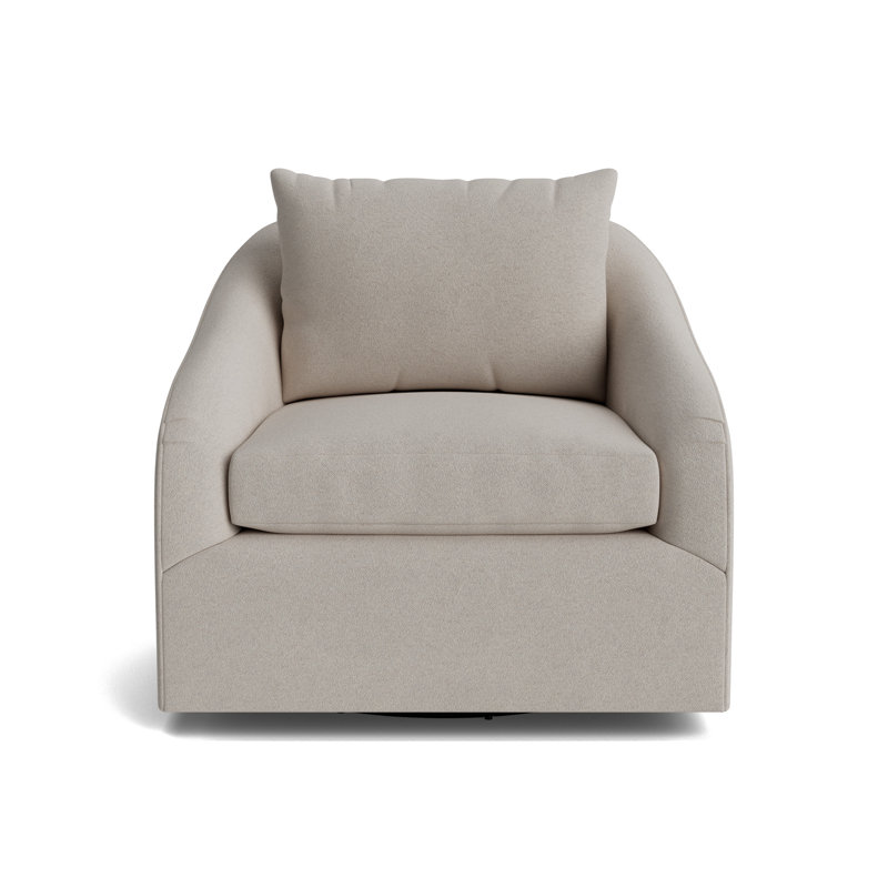 Laurel Swivel Chair, Performance Boucle - Dove Gray