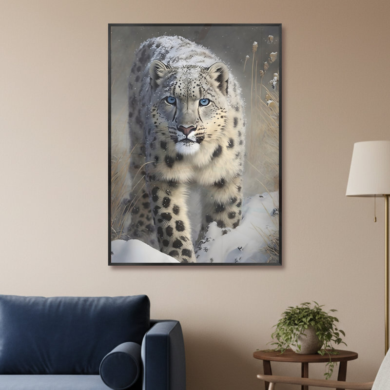 Single Picture Frame LED Illuminated Wall Art Wall Art on Glass / Aluminium, 60 cm H x 50 cm W