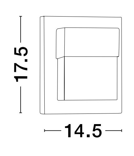 Black Integrated LED Outdoor Flush Mount