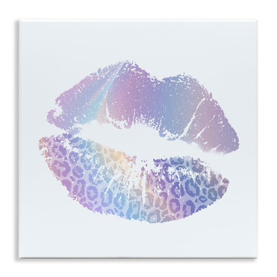 Purple Rainbow Lipstick Wall Plaque, design by Kim Allen
