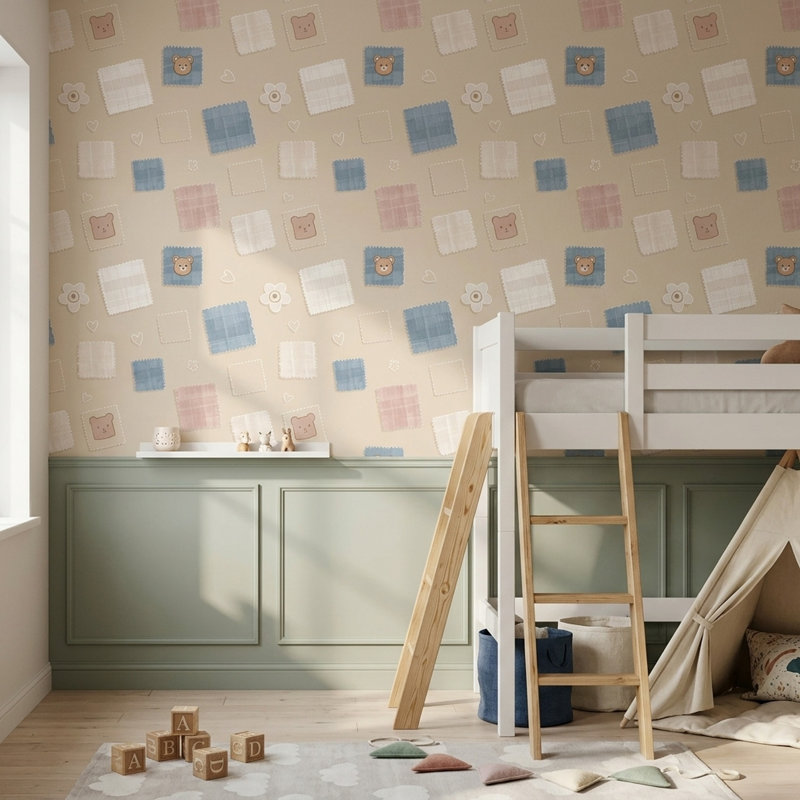 Rouleau de patchwork double, Peler et coller