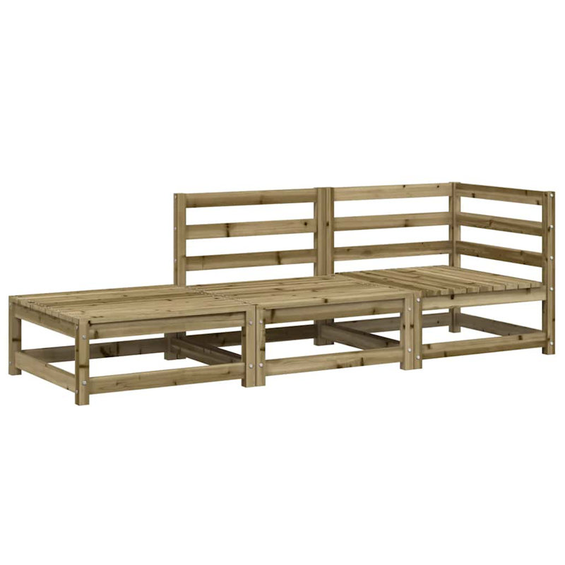 Maia 210cm Wide Wood Patio Sofa