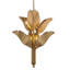 Lustre à 6 lumières Banana Leaf - Doré / Bordure foncée-49634723