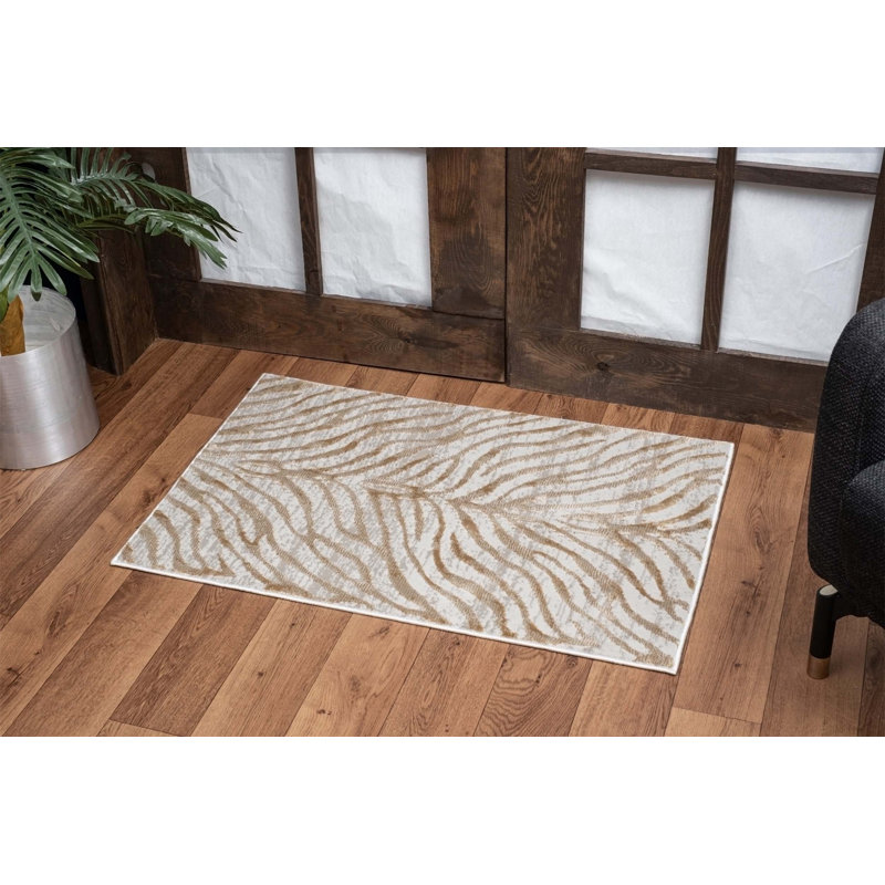 Tapis doré Elegance, Rectangle 7 pi 10 po x 10 pi 3 po