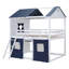 Lit superposé style maison basse avec toit-405219898-405219897