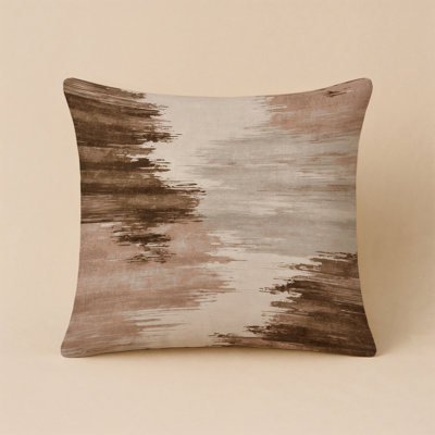 Watercolor Beige Indoor and Outdoor Throw Pillow
