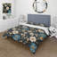 Ensemble de housse de couette Beige Coastal Elegance Floral Pattern-1562916260