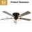 52'' Farmhouse Flush Mount Ceiling Fan With Lights And Remote Control, Vintage Reversible DC Motor Ceiling Fan For Living Room