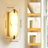 Modern Natural Alabaster Wall Sconce With 3-color Dimmable Led