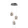 Neher 3 - Light Chrome LED Cluster Pendant