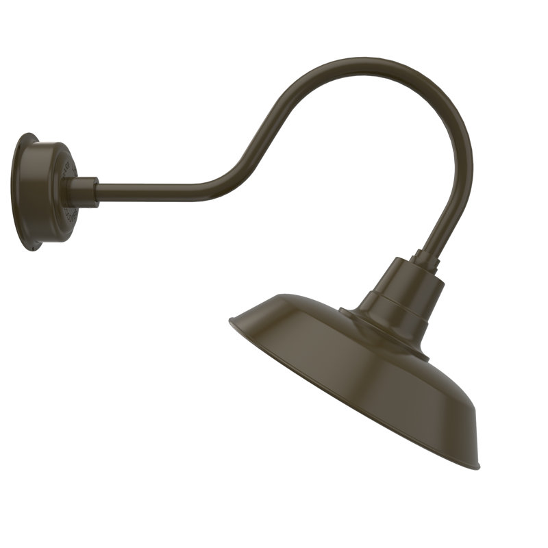 Haleigh LED Wall Light, 16" H x 16" W x 25" D, Mahogany Bronze