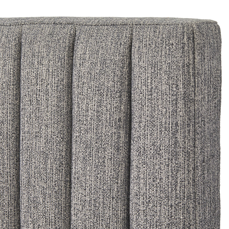 Fenoglio Upholstered Panel Bed, Dark Gray