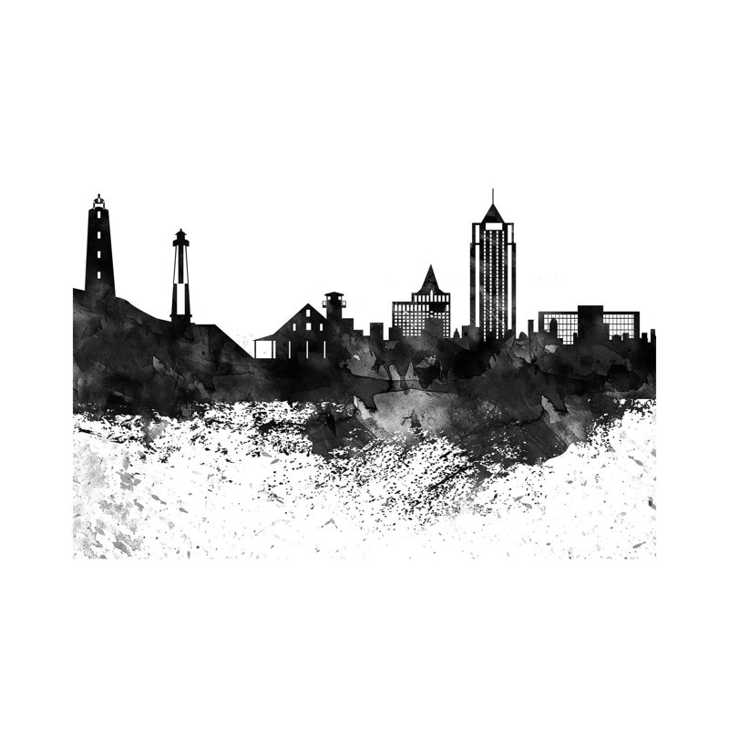 Virginia Skyline - Wrapped Canvas Painting, 66.04 cm H x 45.72 cm W x 1.91 cm D