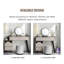Makeup Vanity with Light mirror,4 drawers