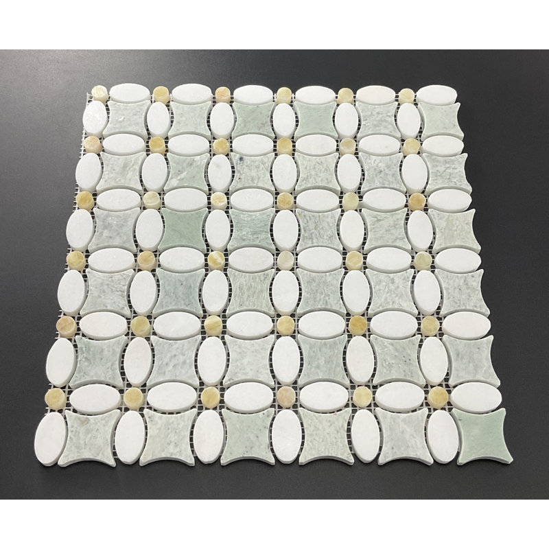 Ming Green Marble Novelty Mosaic Wall & Floor Tile
