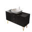 Meuble-lavabo 48 po avec lavabo, armoire de rangement autoportante en contreplaqué avec pieds dorés, 3 tiroirs et 2 portes, vasque en céramique à motif de marbre blanc et plateau en pierre frittée-1537525139