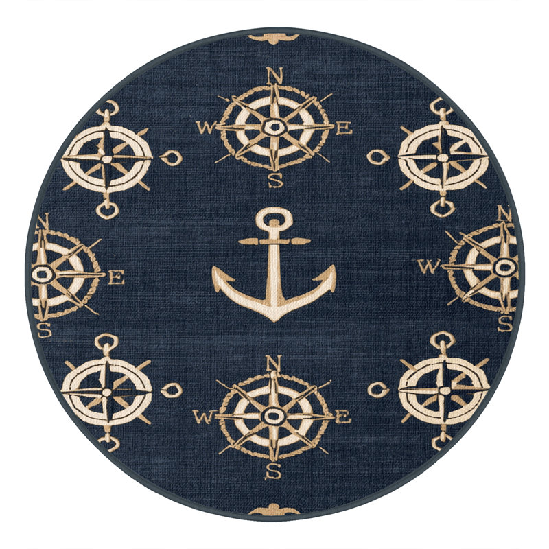  Tapis nautique lavable, Rond 6 pi