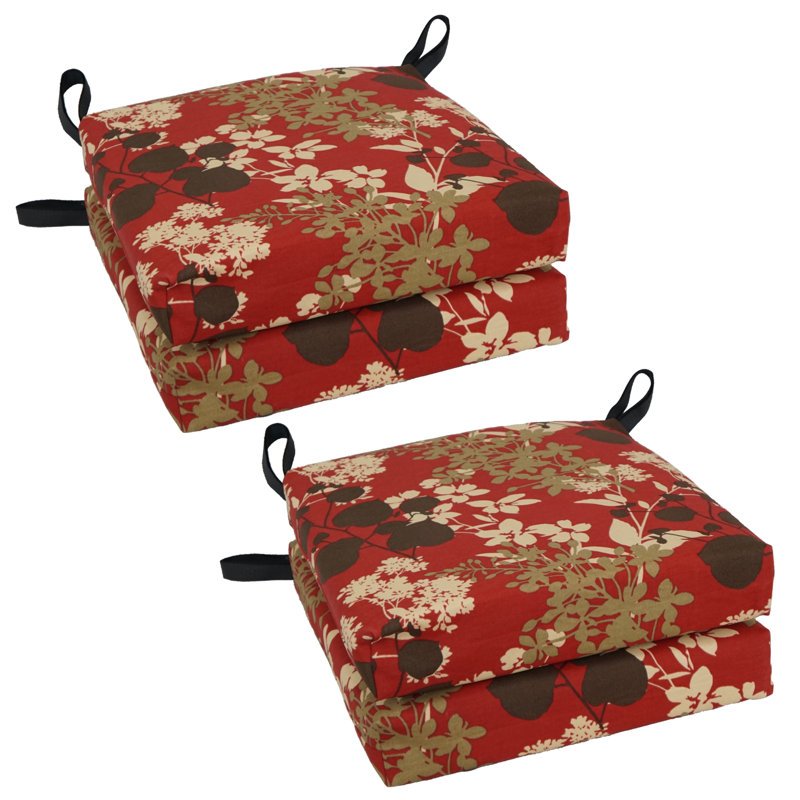 Coussin de siège intérieur / extérieur, Sangria Montfleuri