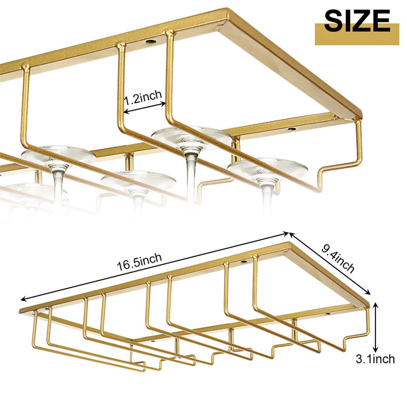 Bhure Wine Glass Rack Gold