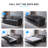 Latitude Run 77" Velvet Queen Pull Out Sleeper Loveseat with Memory Foam Mattress-805547597-805547586
