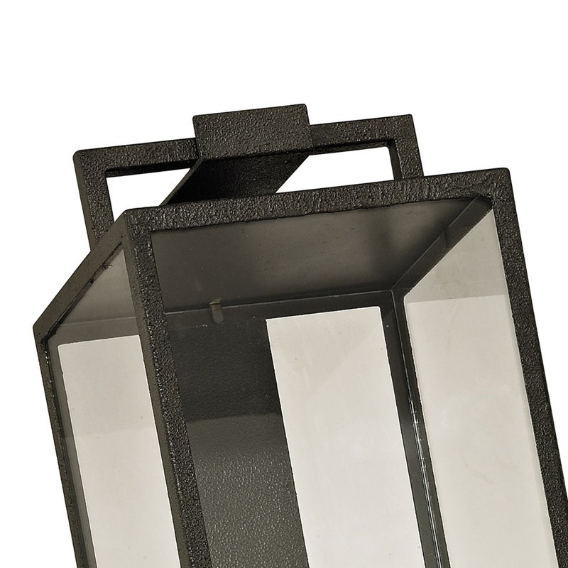 Gray Iron 4-Light Lantern Wall Sconce