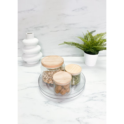 Ezystorage  Lazy Susan Clear Turntable Kitchen, Office, Garage & More Organizer