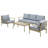Mariene 4 - Person Patio Conversation Set with Cushions-101250452-101250453