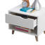 Reagan 50cm W Particle Board / Chipboard Bedside Table
