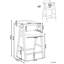 Upholstered Counter Stool with Solid Wood Frame