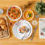 24 Piece Porcelain China Dinnerware Set - Service for 6