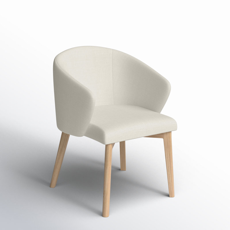 Quentin Linen Arm Chair, Ivory