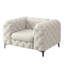 Fauteuil Chesterfield capitonné et rembourré en polyester-131074132