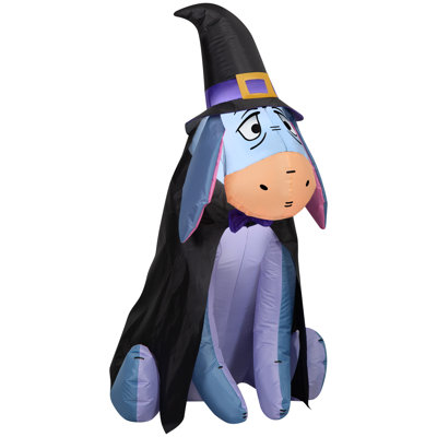 Airblown Eeyore In Witch Costume Disney