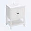 Meuble-lavabo moderne avec tablette ouverte