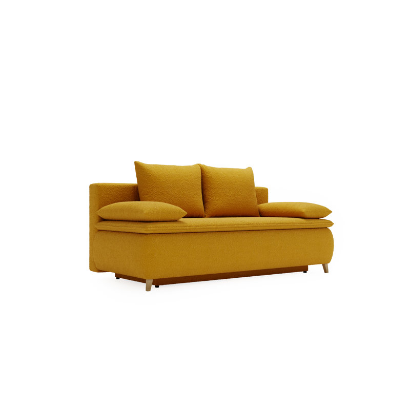 Tarrel 2 Seater Sofa Bed, Yellow