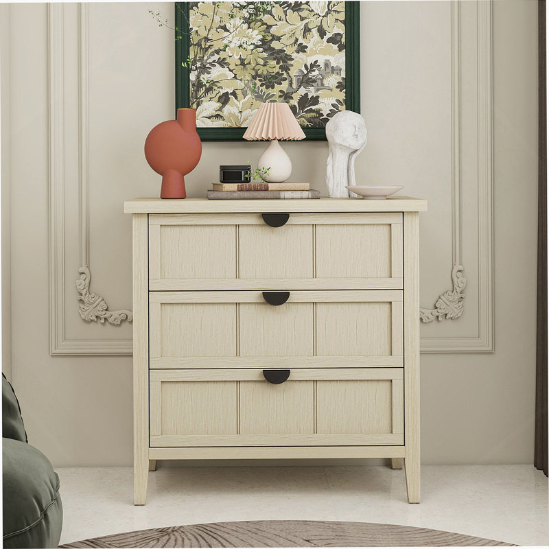 Armoire 3 tiroirs, mobilier américain, convient pour la chambre à coucher, le salon, le bureau