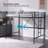 Loft Bed With Flat Rungs For Adults, Kids And Young Teens, No Box Spring Required-841722988-867625640