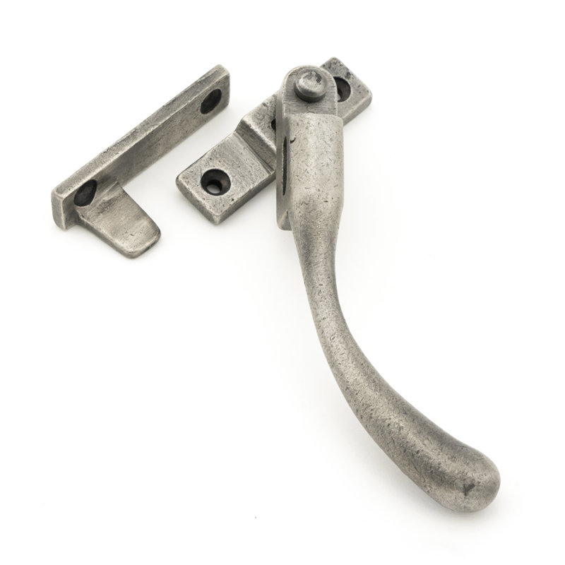 Night-Vent Peardrop Fastener Lock, Antique Pewter