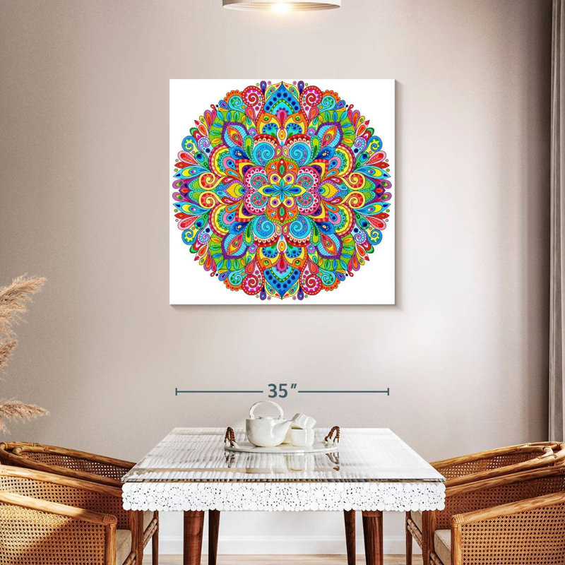 Mandala de bonbons durs Kerner, H 36 po x l 36 po
