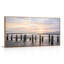 Ensemble de 1 tableau sur toile représentant un coucher de soleil sur la plage-129071503-129071507