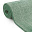 Tapis rayé en laine tissé à la main Colyt en vert / blanc-1412633589