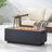 40" Outdoor 40,000 BTU Rectangular Mgo Concrete Propane Fire Pit (Tank Cover Not Included)-121860792