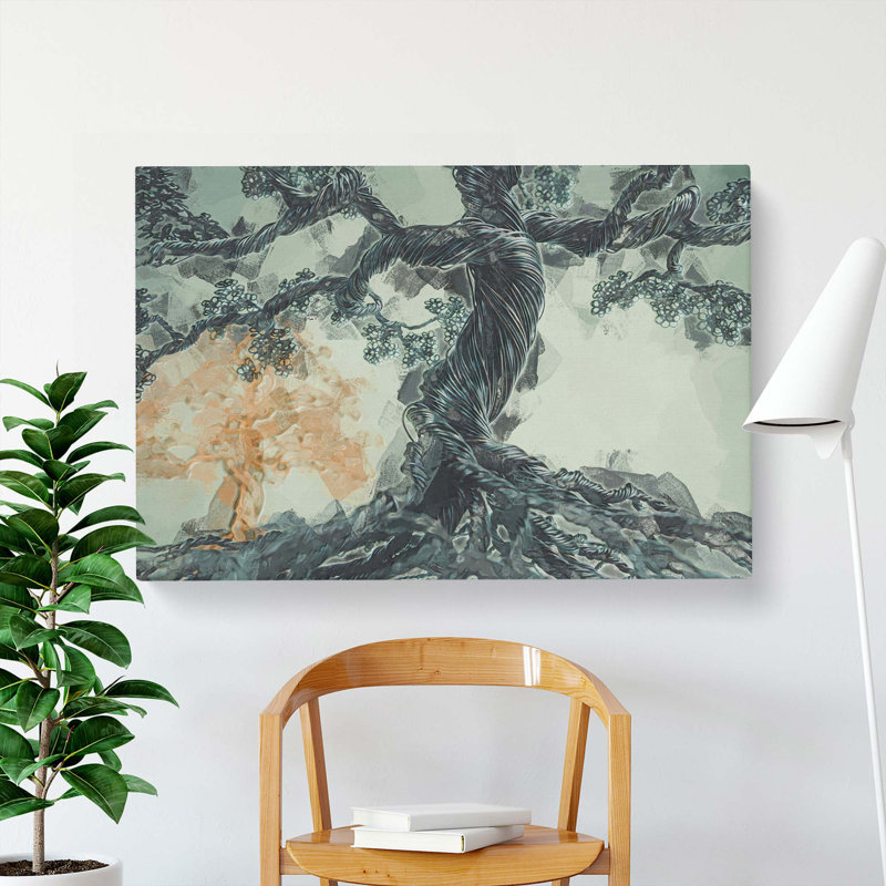Twister Trees in Abstract - Wrapped Canvas, 50cm H x 76cm W x 3cm D
