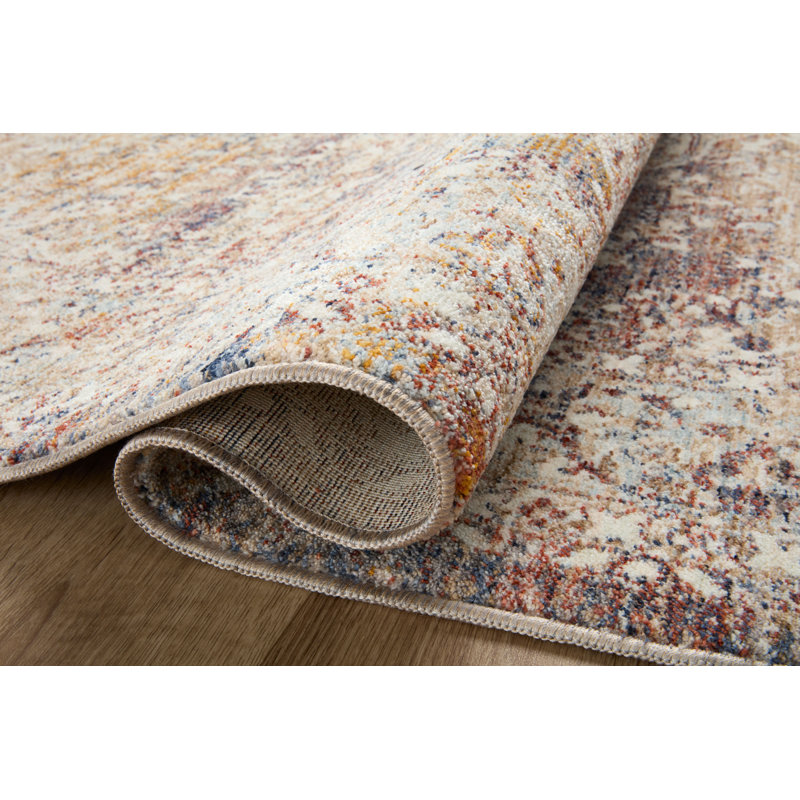 Sorrento Ivory Elegance Rectangular Wool-Blend Area Rug - 11'6" x 15'7"