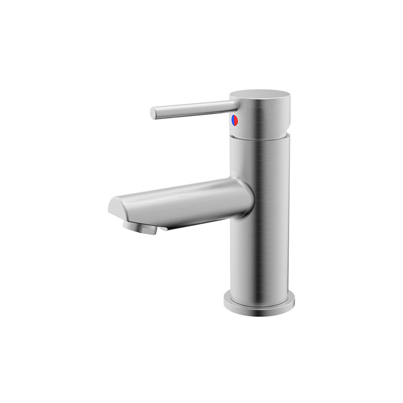 Single-handle Bathroom Faucet with Drain Assembly, Brushed Nickel