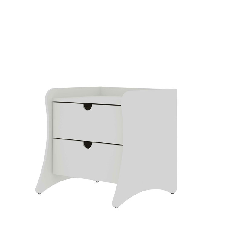 Coney 20" Nightstand  (2-Drawer), White