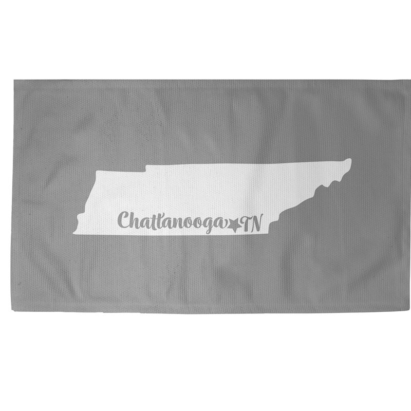 Tapis gris zone chattanooga Tennessee, Rectangle 3 pi x 5 pi